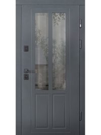 Вхідні двері зі склом модель Country NeoGlass комплектація COTTAGE